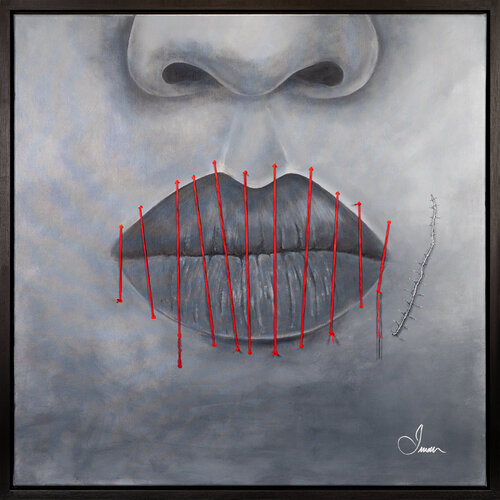 Freedom of expression_Female van Iman Scheiko, Schilderij te koop op Singulart