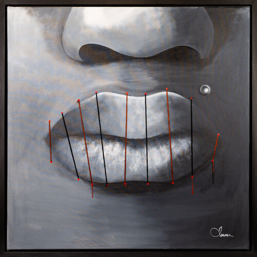 Freedom of expression_PoC van Iman Scheiko, Schilderij te koop op Singulart