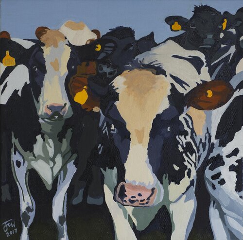 Cows von Jo Willis, Druck kaufen auf Singulart