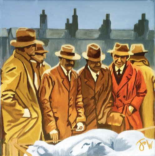 Rooftops by Jo Willis, Painting for Sale on Singulart