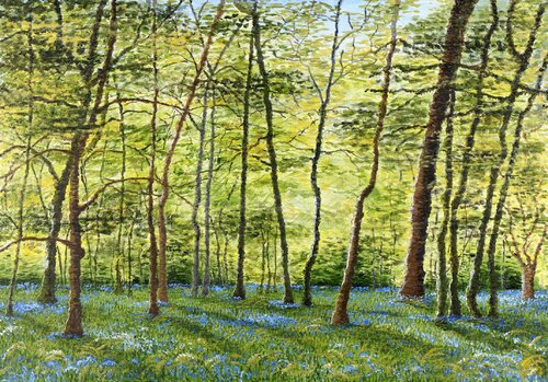 Trees in Spring by Jo Willis, Print for Sale on Singulart