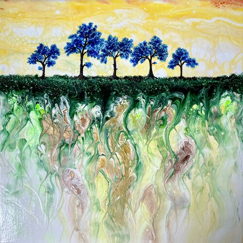 Zwischen Himmel und Erde by Heidi Meinhardt, Painting for Sale on Singulart