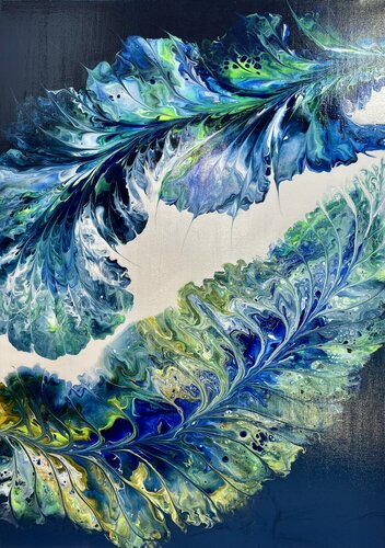 Leichtigkeit in Blau by Heidi Meinhardt, Painting for Sale on Singulart