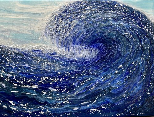 Blaues Erwachen by Heidi Meinhardt, Painting for Sale on Singulart