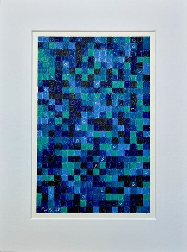 Hommage an das Blau - Farbfeldmalerei von Heidi Meinhardt, Malerei kaufen auf Singulart