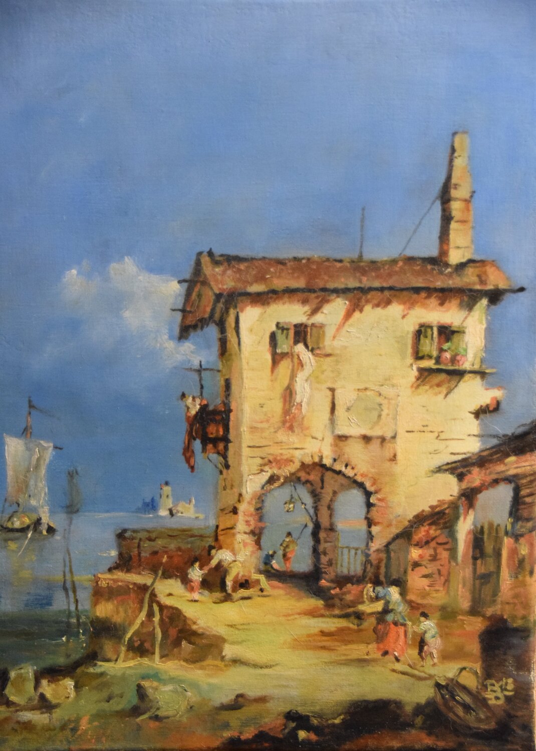 Capriccio nach Guardi Birger Dicke