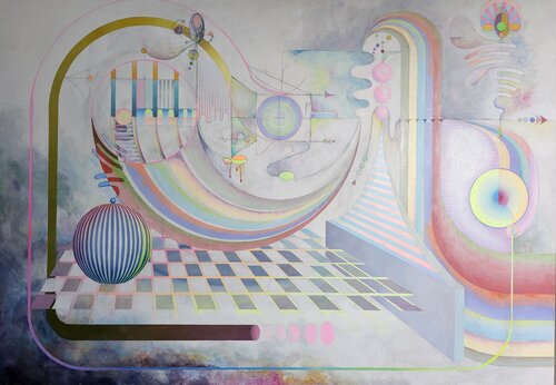 Disco Lunacy. by Oliver Perry, Painting for Sale on Singulart