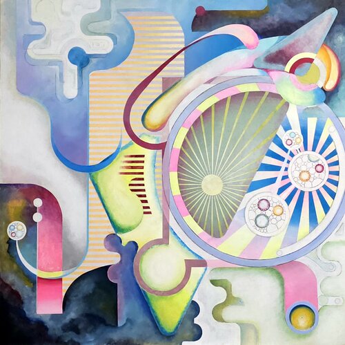 The Disco Microbe Metaphor. von Oliver Perry, Malerei kaufen auf Singulart