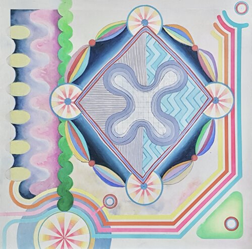 The Disco Circus Cell. by Oliver Perry, 회화 for Sale on Singulart