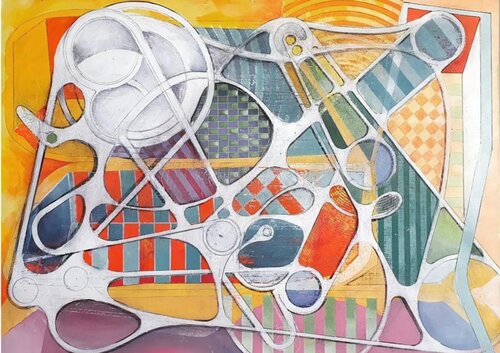 Blueprint for Decay. by Oliver Perry, 회화 for Sale on Singulart