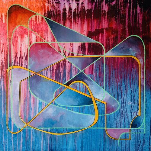 The Algorithm of Ever Decreasing Uncertainty. van Oliver Perry, Schilderij te koop op Singulart