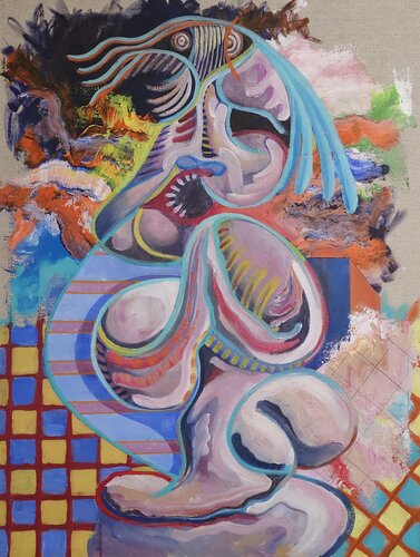 The XTC NME Head Funk. di Oliver Perry, Pittura in vendita su Singulart