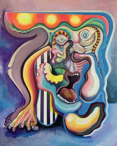 Disco teeth. by Oliver Perry, Painting for Sale on Singulart