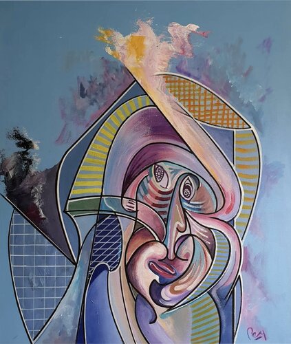 The Groove of the Toxic Mind. van Oliver Perry, Schilderij te koop op Singulart