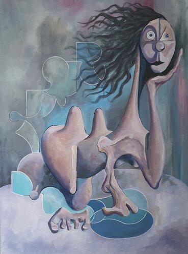 A Head Full of Daydreams. by Oliver Perry, Painting for Sale on Singulart