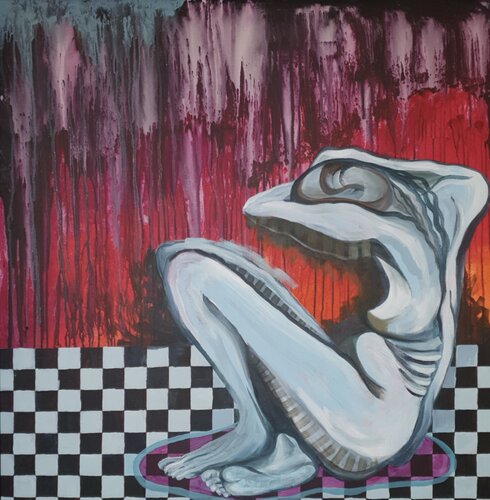 The Twisted Loneliness of a Futile Existence. by Oliver Perry, Painting for Sale on Singulart