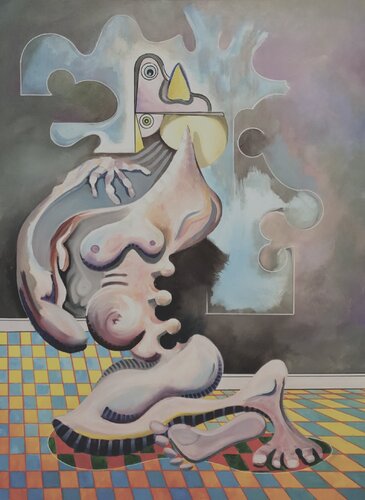 Death or Dementia in Our State Sanctioned Asylums. van Oliver Perry, Schilderij te koop op Singulart