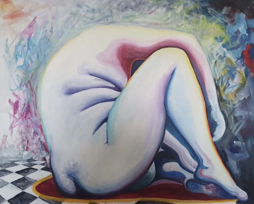 The turning away. by Oliver Perry, 회화 for Sale on Singulart