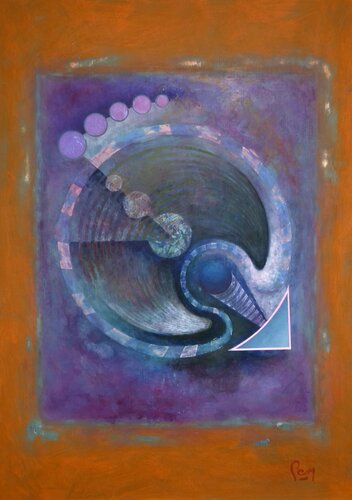 The Thought Plague. An Infestation of Ideas. van Oliver Perry, Schilderij te koop op Singulart