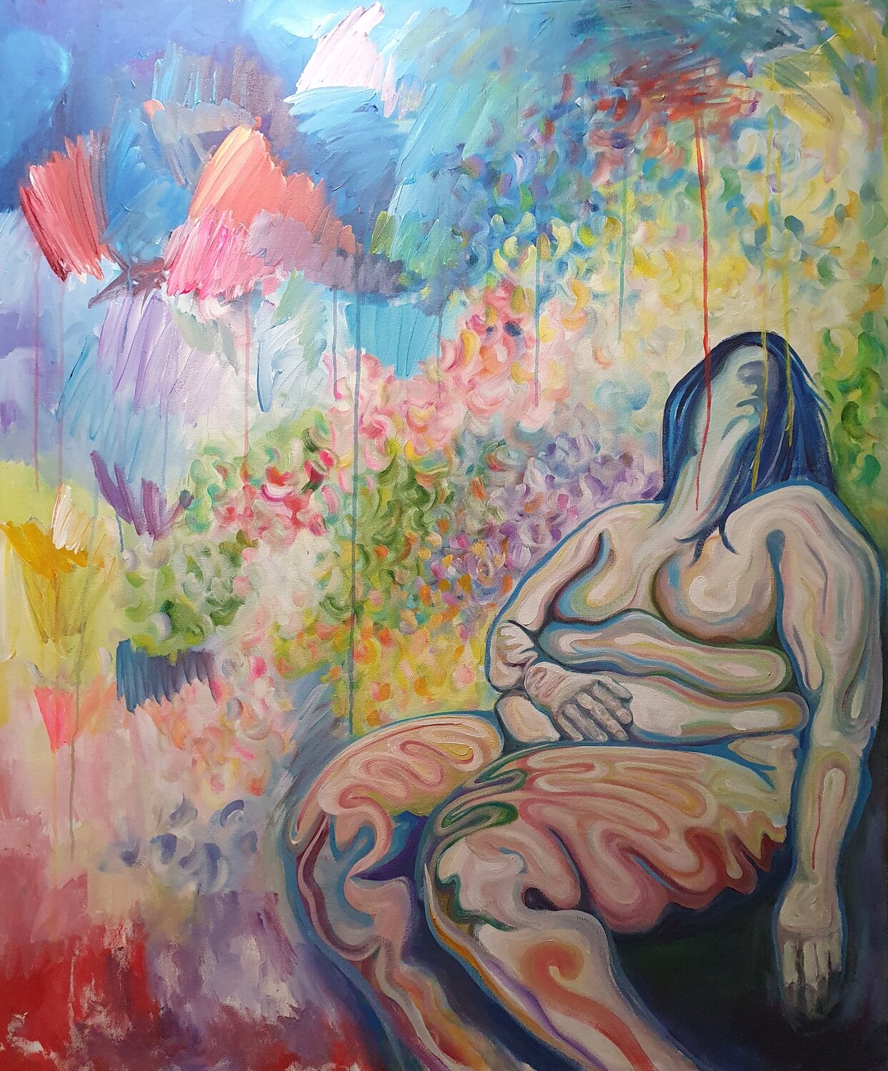The shadow of a dream. (Underlying exhaustion). Oliver Perry Originalgemälde zu verkaufen