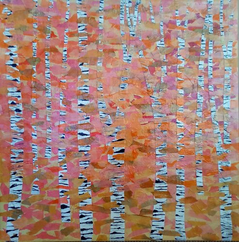 Silver Birch Forest von Alison Adams, Andere Medien kaufen auf Singulart