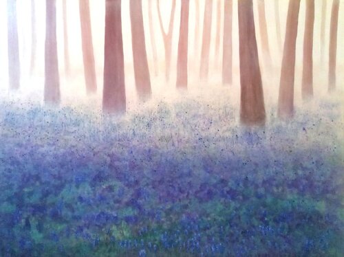 Bluebell Mist von Alison Adams, Malerei kaufen auf Singulart