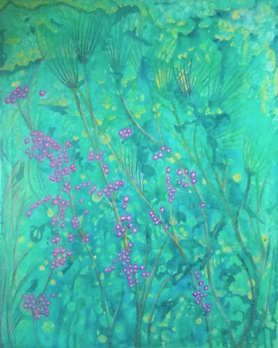 Drift of Blossoms di Alison Adams, Pittura in vendita su Singulart