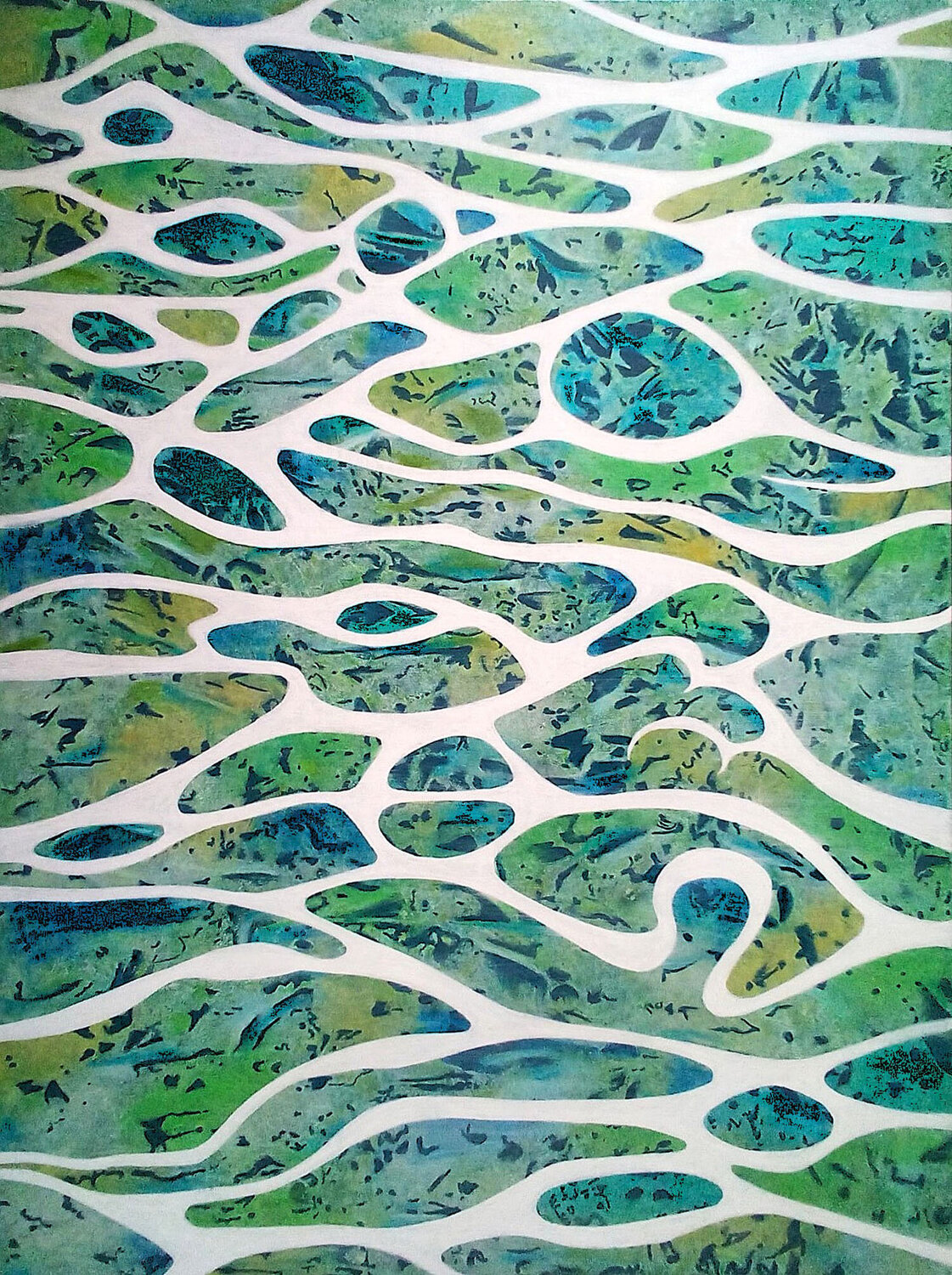 Sunlight on Water Alison Adams Pintura original en venta