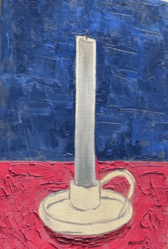 Still Life with Candle von Alona Parnevich, Malerei kaufen auf Singulart
