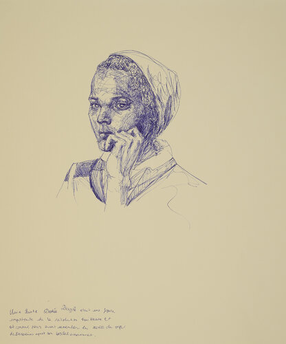 Portrait de Marie Sainte Dédée Bazile by Anaïs Devouge, Work on Paper for Sale on Singulart