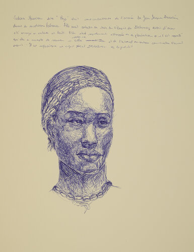 Portrait de Victoria Mountou par Anaïs Devouge, Œuvre sur papier en vente sur Singulart
