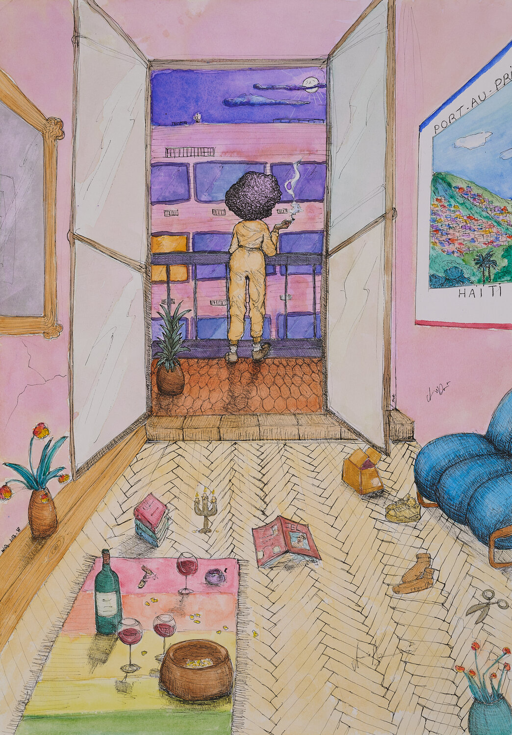 La femme au balcon Anaïs Devouge