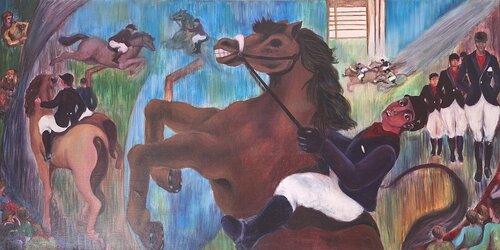 Hippodrome par M T MOLNER, Peinture en vente sur Singulart
