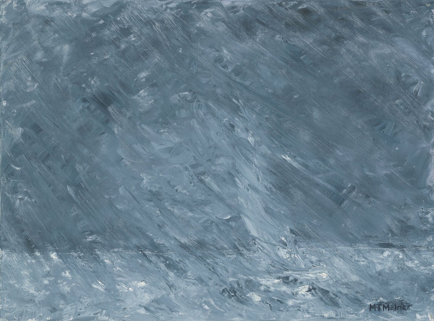 Sailing in to the Storm M T MOLNER Originalgemälde zu verkaufen