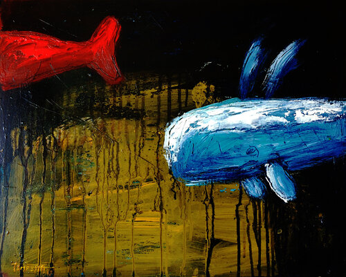 Il viaggio di Migaloo de Franco Tempesta, Pintura a la venta en Singulart