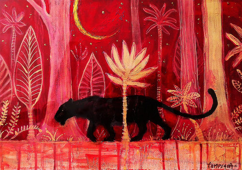 Pantera negra de Franco Tempesta, Pintura a la venta en Singulart