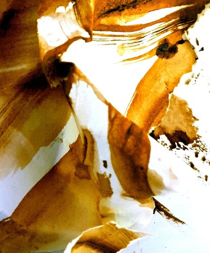 Abstract representation of Autumn leaves von Roger Eycott, Andere Medien kaufen auf Singulart
