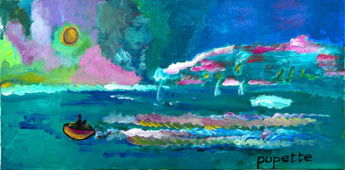 L onda del mare van Giulia Cattabriga, Schilderij te koop op Singulart
