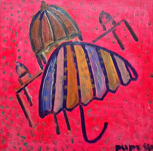 Sotto la pioggia by Giulia Cattabriga, Painting for Sale on Singulart