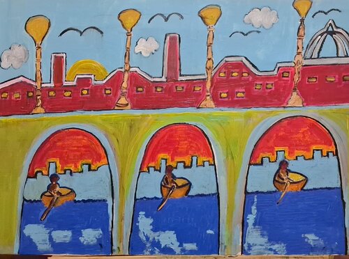 Sotto i ponti by Giulia Cattabriga, Painting for Sale on Singulart