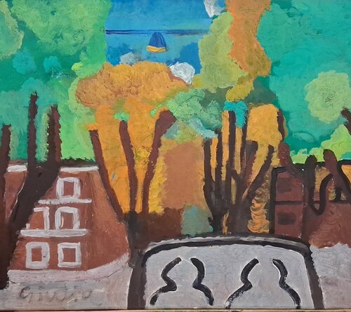 I colori caldi dell'autunno by Giulia Cattabriga, Painting for Sale on Singulart