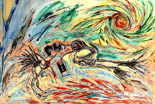 Acknowledging our difference is key to regaining our existence by CAR ACT AIR, Painting for Sale on Singulart