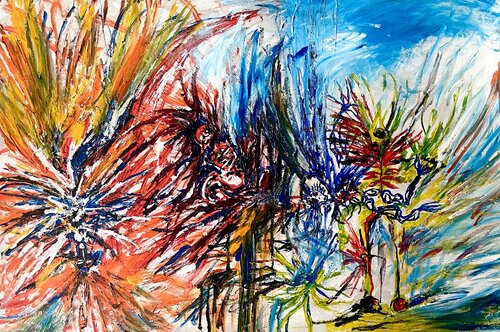 Under the mask van CAR ACT AIR, Schilderij te koop op Singulart