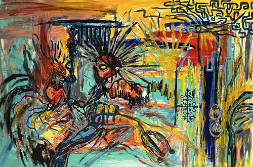 An imprint von CAR ACT AIR, Malerei kaufen auf Singulart