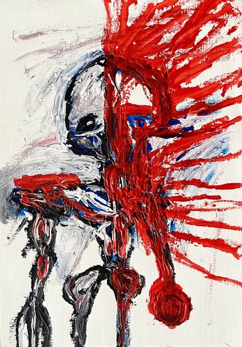 Blossom in this marble soil van CAR ACT AIR, Schilderij te koop op Singulart