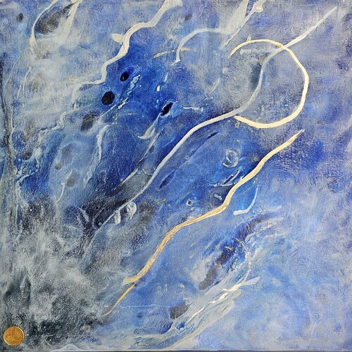 BLUE OCEAN van Art of K - Kathleen Simon, Schilderij te koop op Singulart