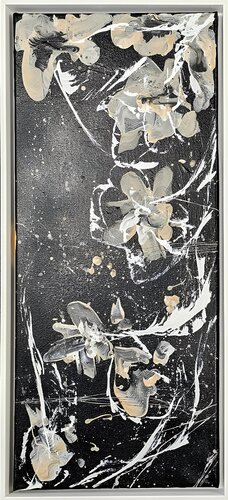 NIGHT FLOWERS - 2er Set von Art of K - Kathleen Simon, Malerei kaufen auf Singulart