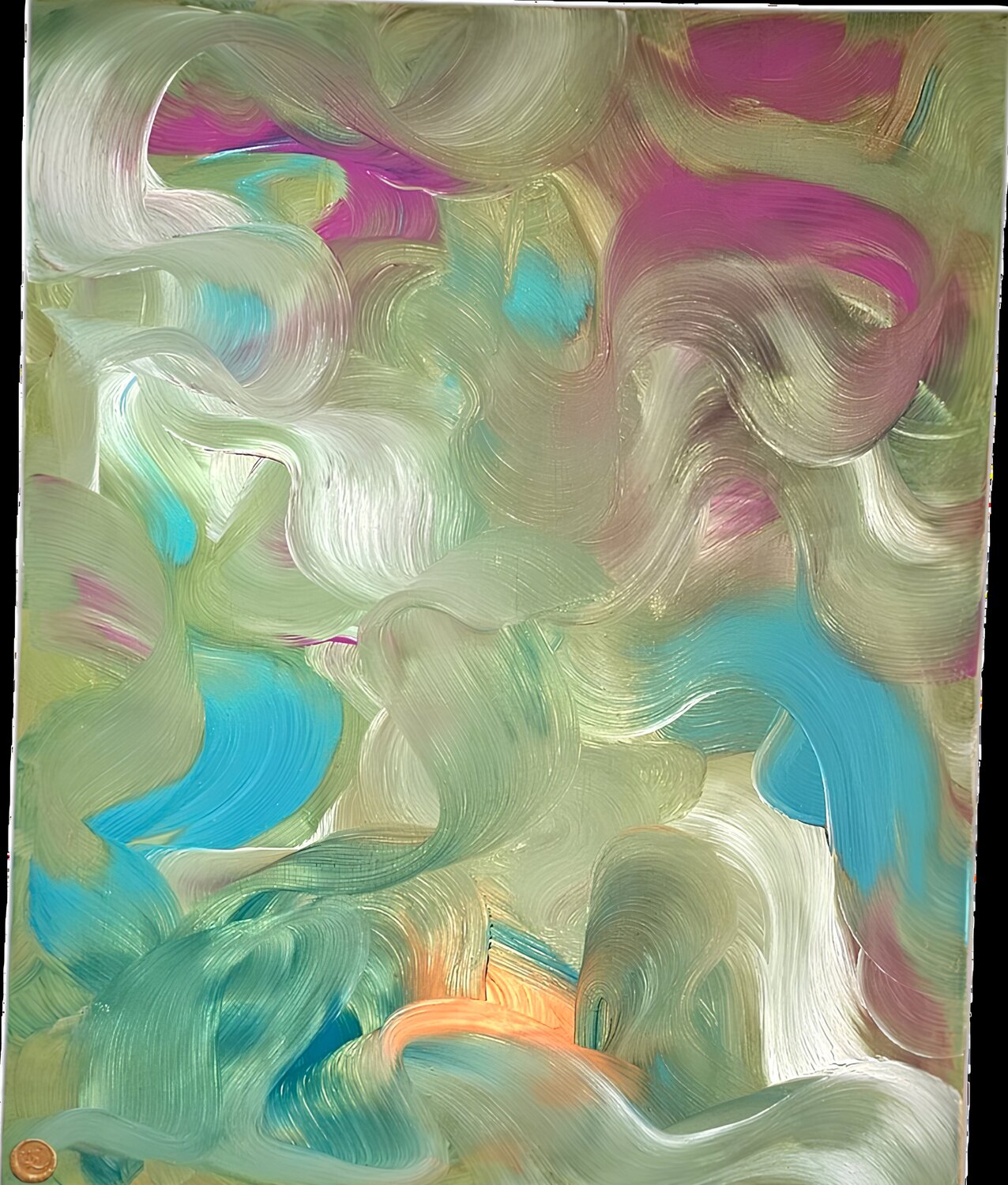 PERFECTLY IMPERFECT No . II Kathleen Simon Originalgemälde zu verkaufen