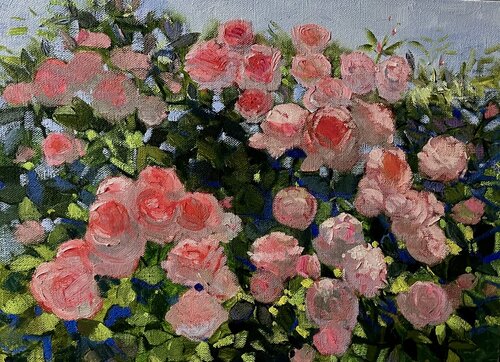Roses in Bloom van Gulshaba Abbasova, Schilderij te koop op Singulart
