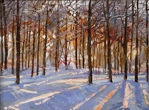 Sun and Snow van Gulshaba Abbasova, Schilderij te koop op Singulart